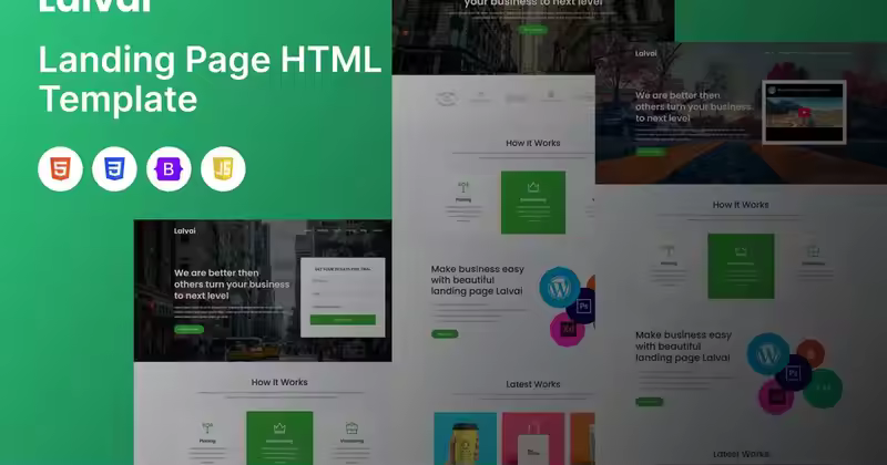 Lalvai – 登陆页面 HTML 模板