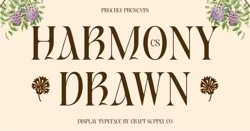 Harmony Drawn现代优雅字体