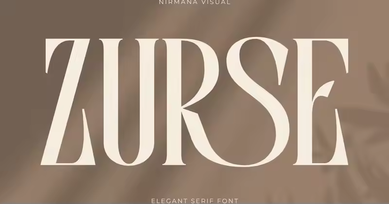Zurse Fashion – 优雅衬线字体