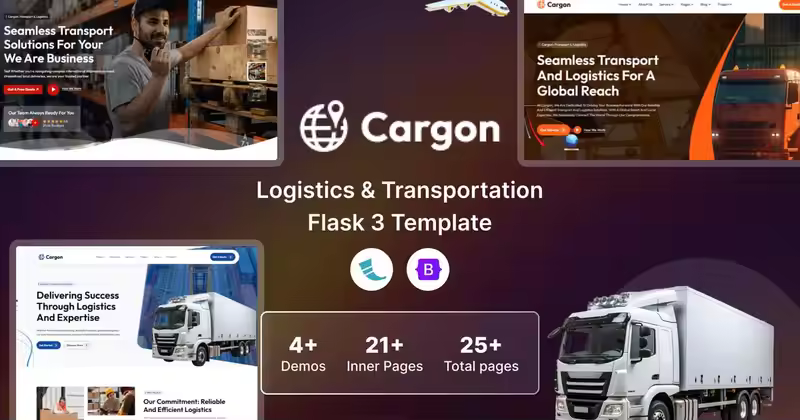 Cargon – 物流、货物和运输 Flask 3