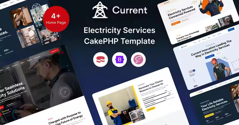 当前 – 电力服务 CakePHP 模板
