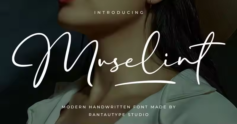 Muselint现代手写字体