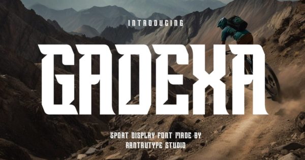 Gadexa运动展示字体