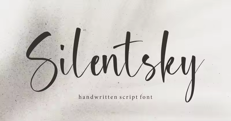 Silentsky – 现代手写标志字体