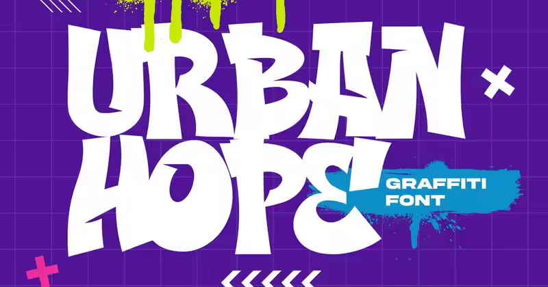 Urban Hope – 俏皮涂鸦字体