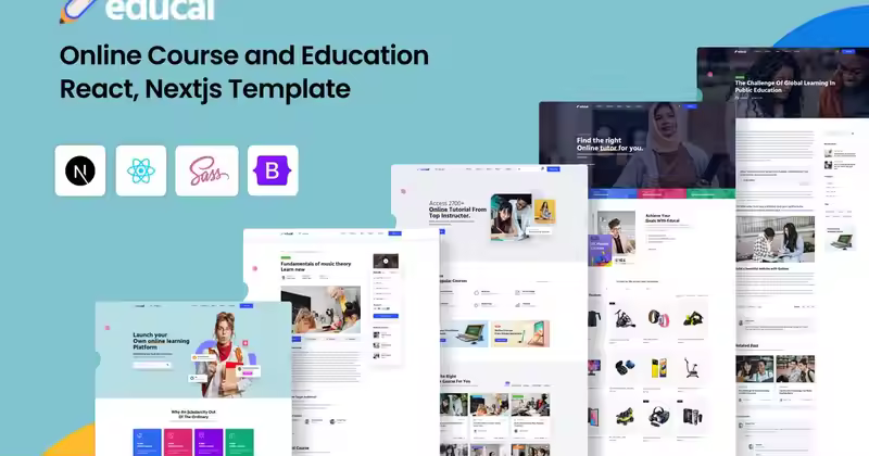 Educal – 教育 React Nextjs 模板