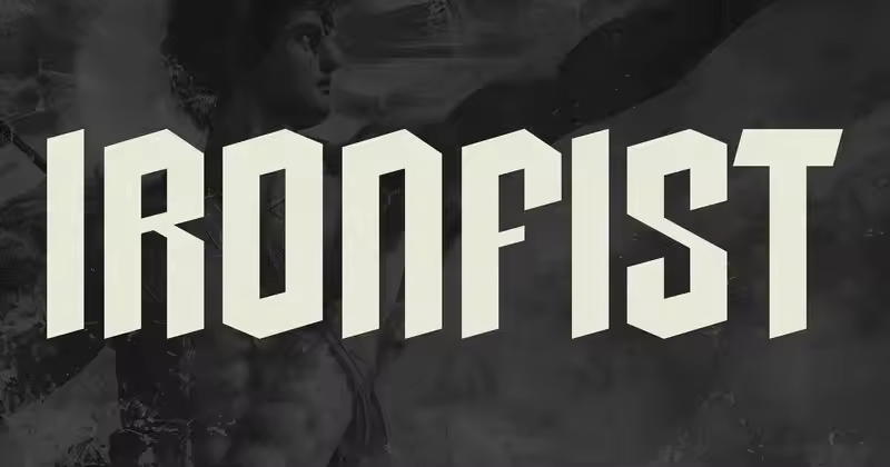 现代黑体字体——Ironfist