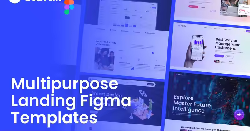 Startix – 多用途 Saas 登陆 Figma 模板