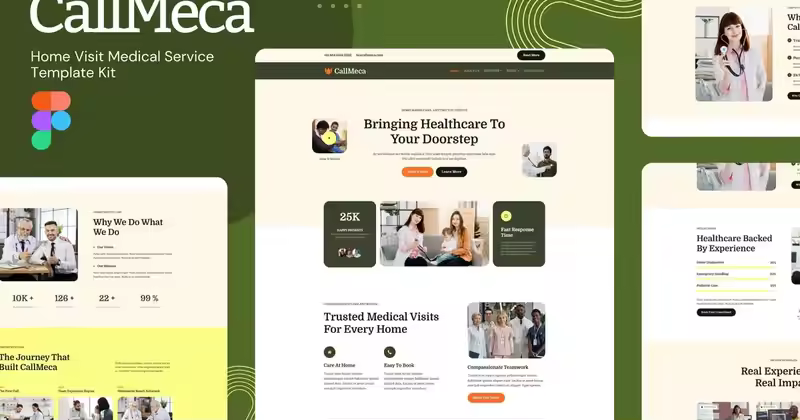 CallMeca – 上门医疗服务 Figma Web