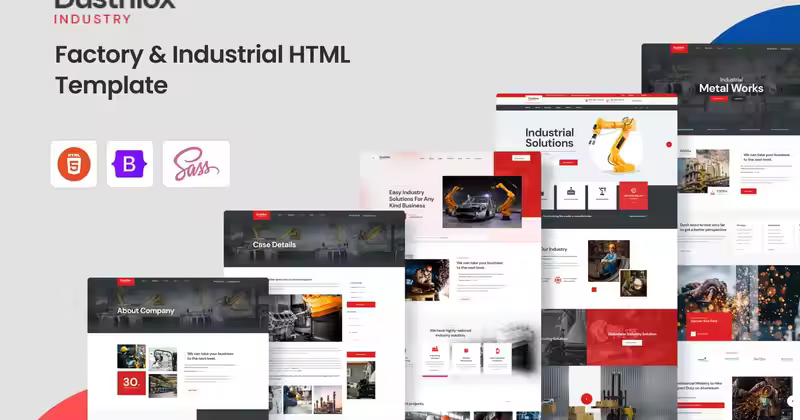 Dustrilox – 工厂和工业 HTML5 模板