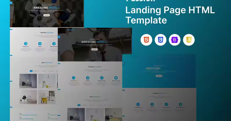 Passion – Material Design Agency HTML 模板