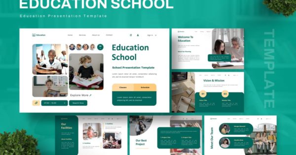 教育学校 – 教育 Powerpoint 模板
