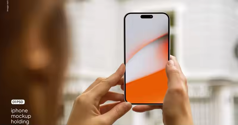 iPhone 模型户外