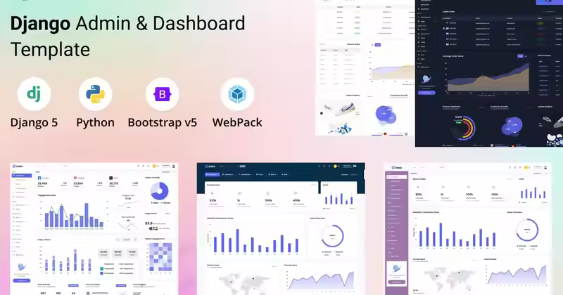 Urbix – Django 管理及仪表盘模板