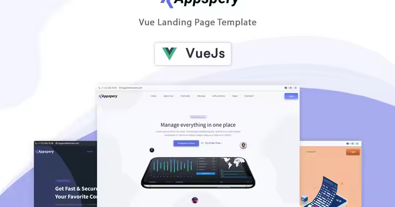 Appspery – Vue 登陆页面模板
