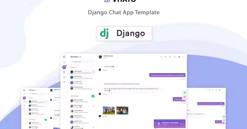 Vhato – Django 聊天应用程序模板