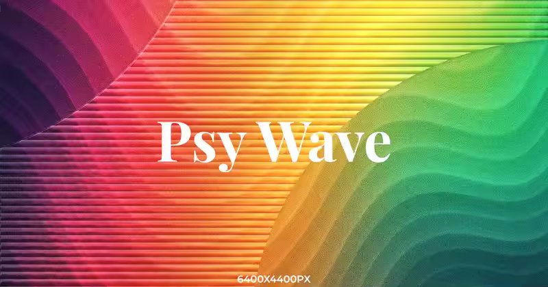 Psy Wave 活力渐变纹理背景