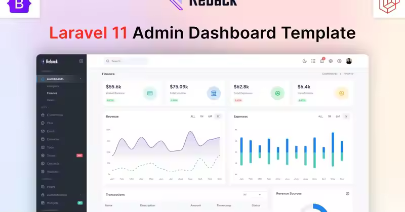 Reback – Laravel 11 管理控制台模板