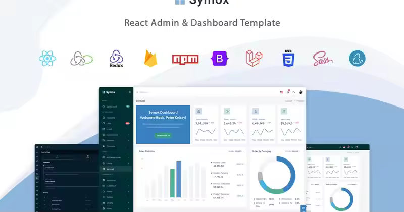 Symox – React 管理与仪表盘模板