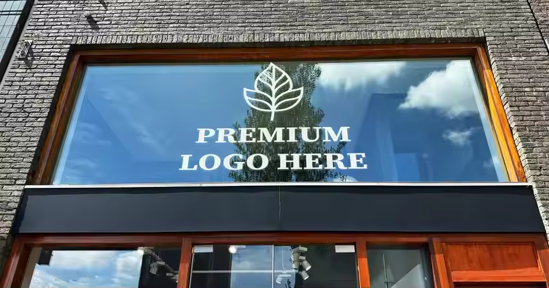 商店橱窗标志模型