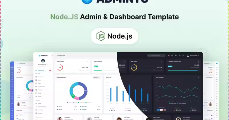 Adminto – NodeJs 管理及仪表盘模板