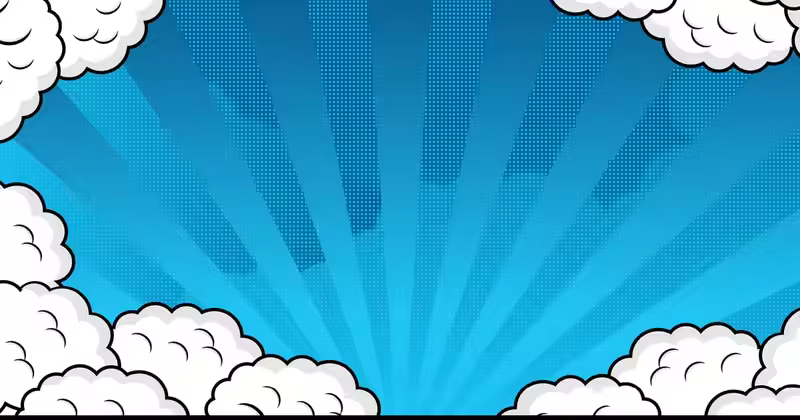 漫画风格云爆背景