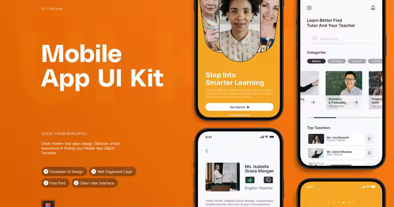 智能地铁 – 移动应用 UI 套件