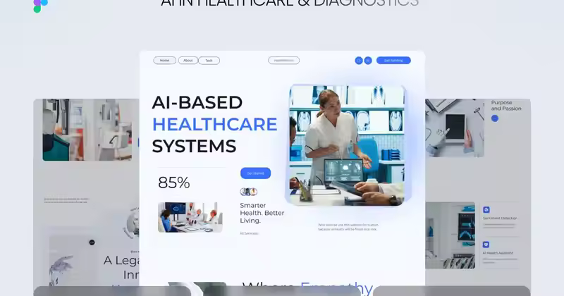 医疗保健和诊断中的人工智能登陆页面设计