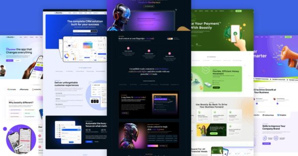 Boostly – SaaS 和科技初创公司 HTML 模板