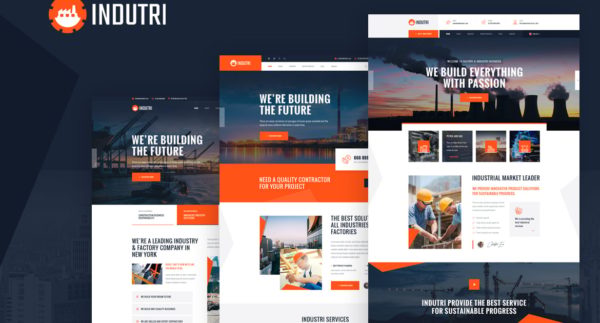 Indutri – 工业和工厂的 PHP 模板