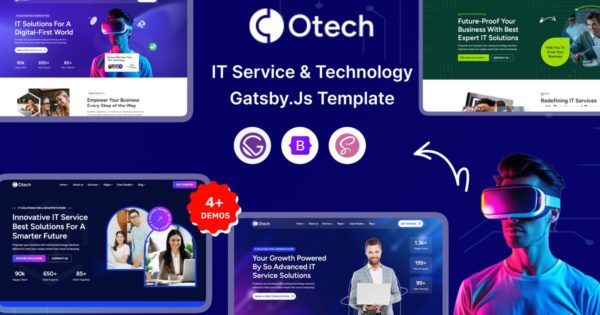 oTech – Gatsby.js IT 解决方案和技术初创公司