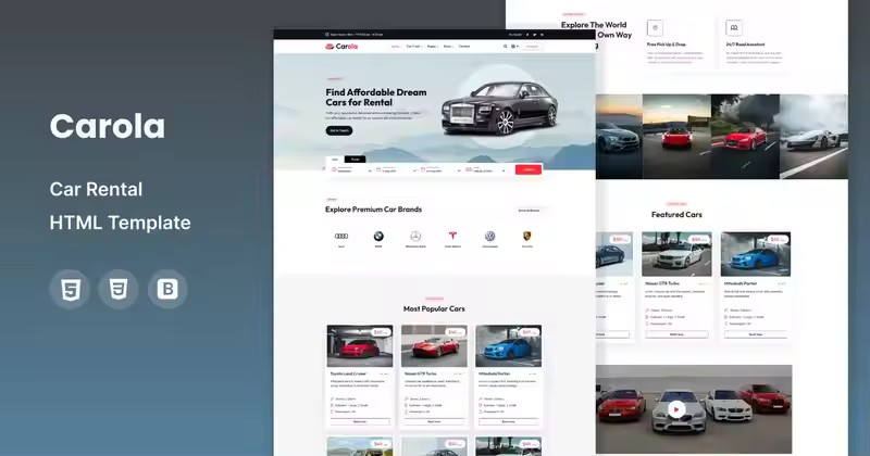 Carola – 汽车租赁 HTML 模板
