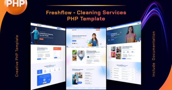 Freshflow – 清洁服务 PHP 模板