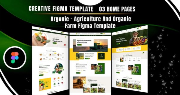 Argonic – 农业和有机 Figma 模板