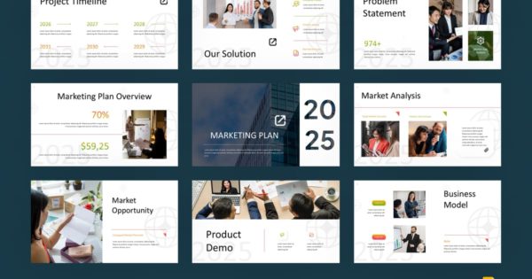 现代营销计划 Google Slide