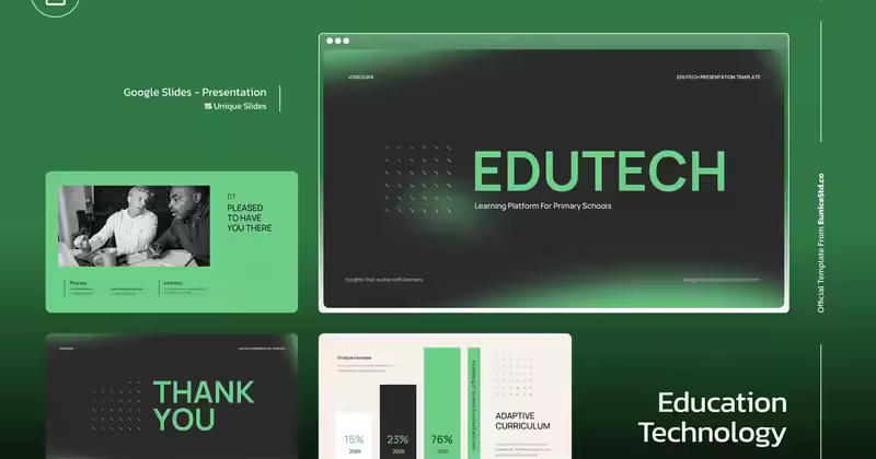 Edutech Google 幻灯片模板
