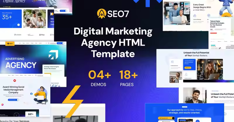 SEO7 – SEO数字营销机构HTML模板