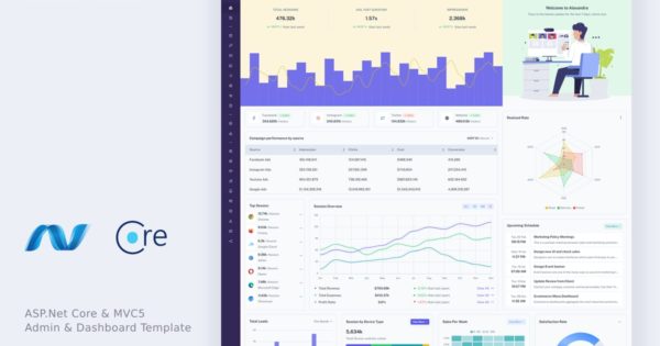 Vixon – ASP.Net Core 8 和 MVC5 管理仪表板临时文件