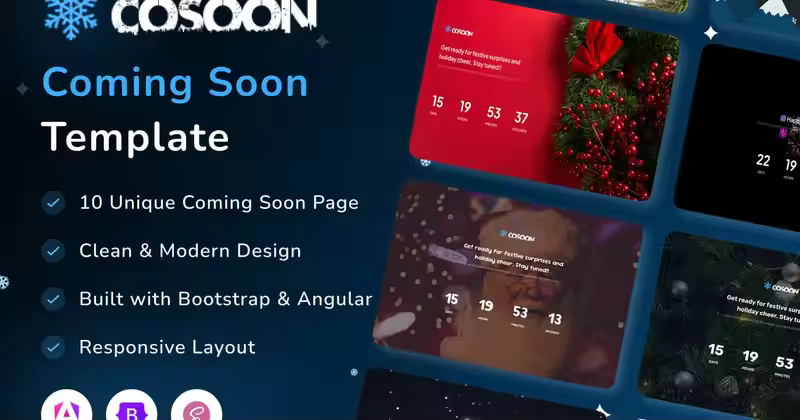 Cosoon – Angular 即将推出的模板