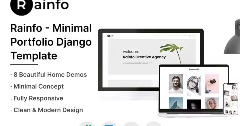 Rainfo – 代理和投资组合 Django 模板