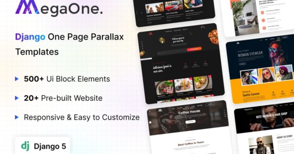 MegaOne – 单页多用途 Django 模板