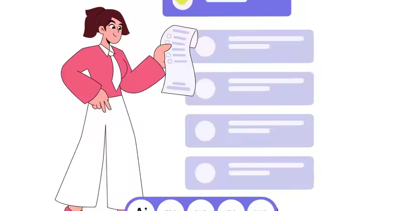 女人带着任务列表插图奔跑