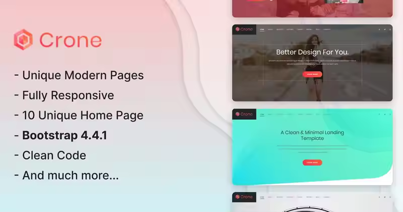 Crone – 创意多用途登陆页面模板