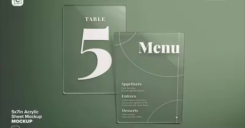 5×7英寸亚克力板模型