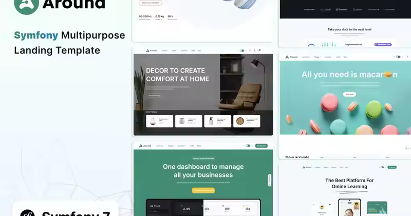 Around – Symfony 多用途登陆模板