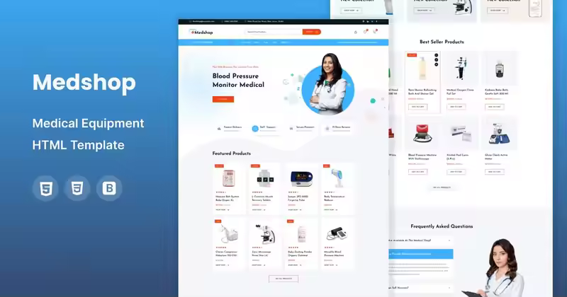 Medshop – 健康与医疗电子商务 HTML 模板