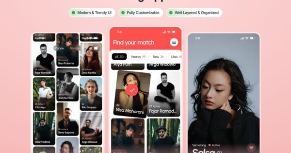 Menira – 约会应用程序用户界面