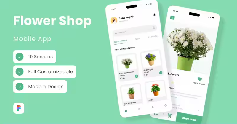 MyFlow – 花店移动应用程序