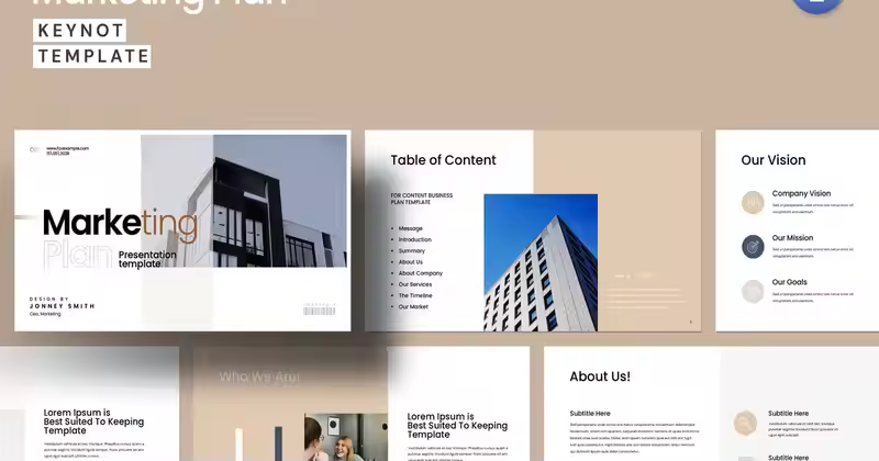 数字营销计划主题模板