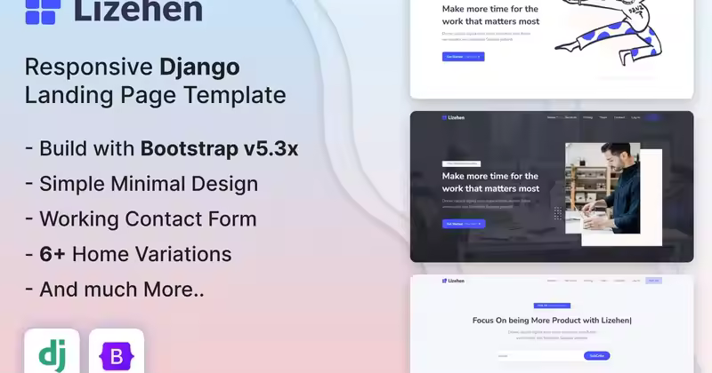 Lizehen – Django 5 登陆页面模板